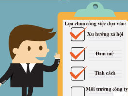 Lựa chọn việc làm dựa trên những tiêu chí gì?